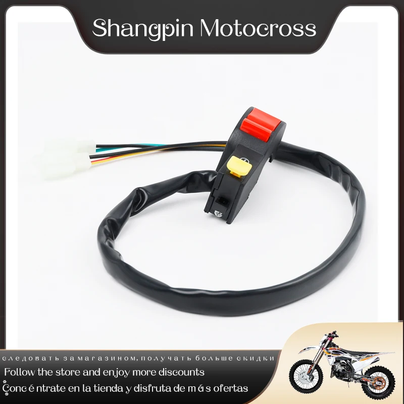 In Vendita 1 Confezione Moto Elettrica Stop Stop On Off Pulsante Kill Interruttore A Manubrio Per Atv Quad Bike Interruttore A Levetta On-Off Pulsante