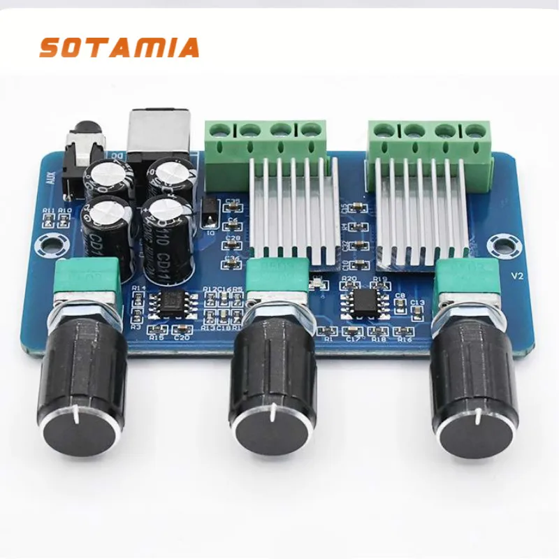 

SOTAMIA 12V YAMAHA Digital Power Amplifier Board YDA138-E Audio Amplifiers 2.1 Amplificador Bass Subwoofer AMP 10W X2+20W