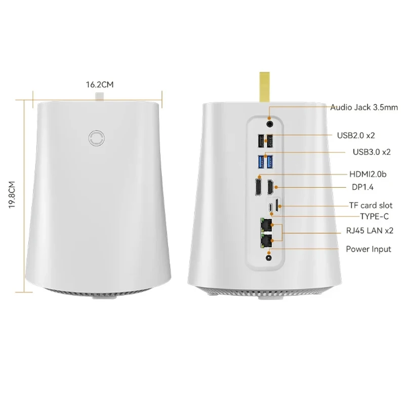 Двухсетевой офисный мини-ПК Intel N100 с двойным дисплеем, поддержка windows 11, Bluetooth, защитный экран, компьютер AMD 5700U Linux