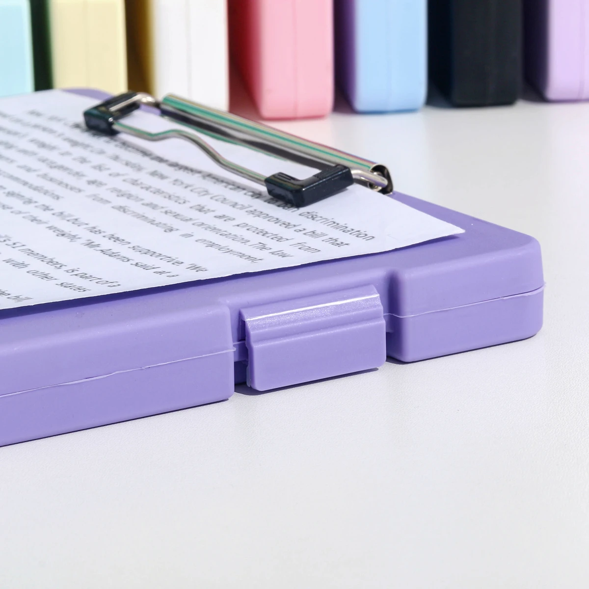 File Box Writing Pad Two-In-One A4 File Storage Box Multi-Functional Board Clip Test Paper Storage and Organization Artifact,writing clipboard