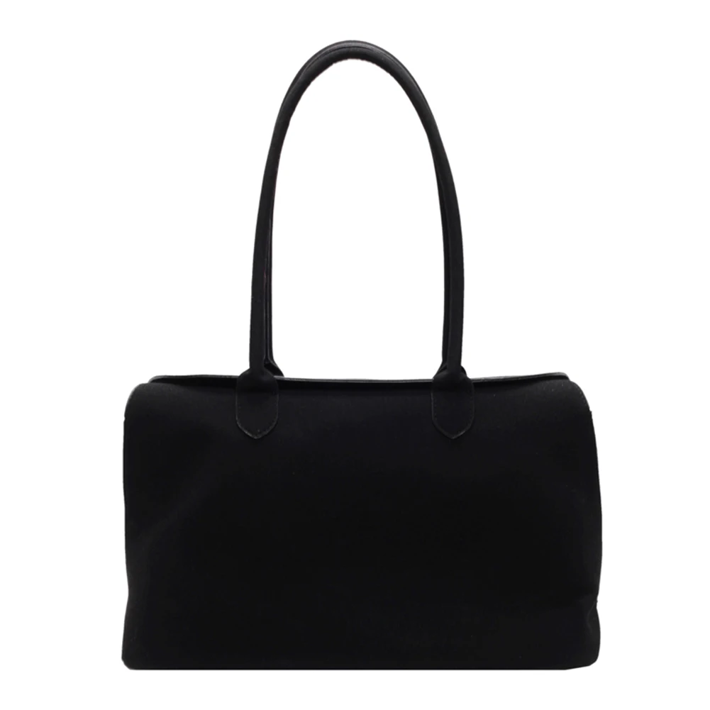 Suede Shoulder Bag - Trendy Tote for Work  Travel Unisex Design with Inner Pocket