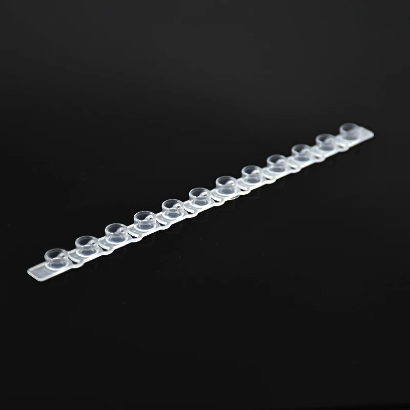PCR Tubes 0.2ml Thin Wall PCR 12- Centrifuge Tube Strips Wiith Caps For Agarose Gene Experiment 200/PK ( 12/row )