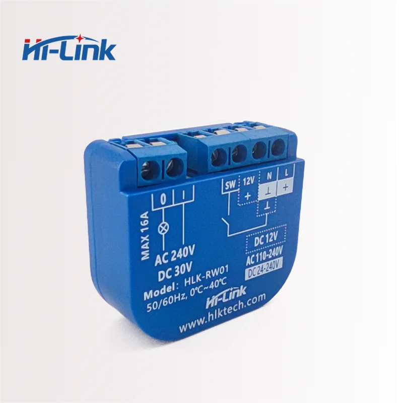 Hi-Link New Professional Remote Control Terminal Launched HLK-RW01 Remotely Control Relay Through APP Support TmallGenie Alexa