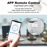 Chauffe-eau intelligent Wifi, interrupteur tactile, 40A, 8800W, norme américaine, application Smart Life, contrôle via l'application Tuya, compatible avec Alexa et Google Home 5
