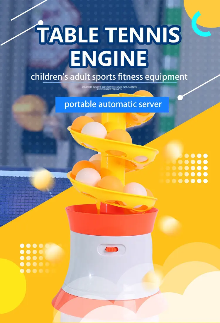 Description Picture 3 of item16 Balls High Quality Portable Table Tennis Ball Pitcher Dual Power Remote Ping Pong Ball Robot Pitching Machine For Trainers