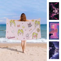 S-sailorES M-moonES Towel Microfiber Beach Towel Absorbent Quick dry Soft Yoga Swimming Resort Mountain Climbing Towel 2