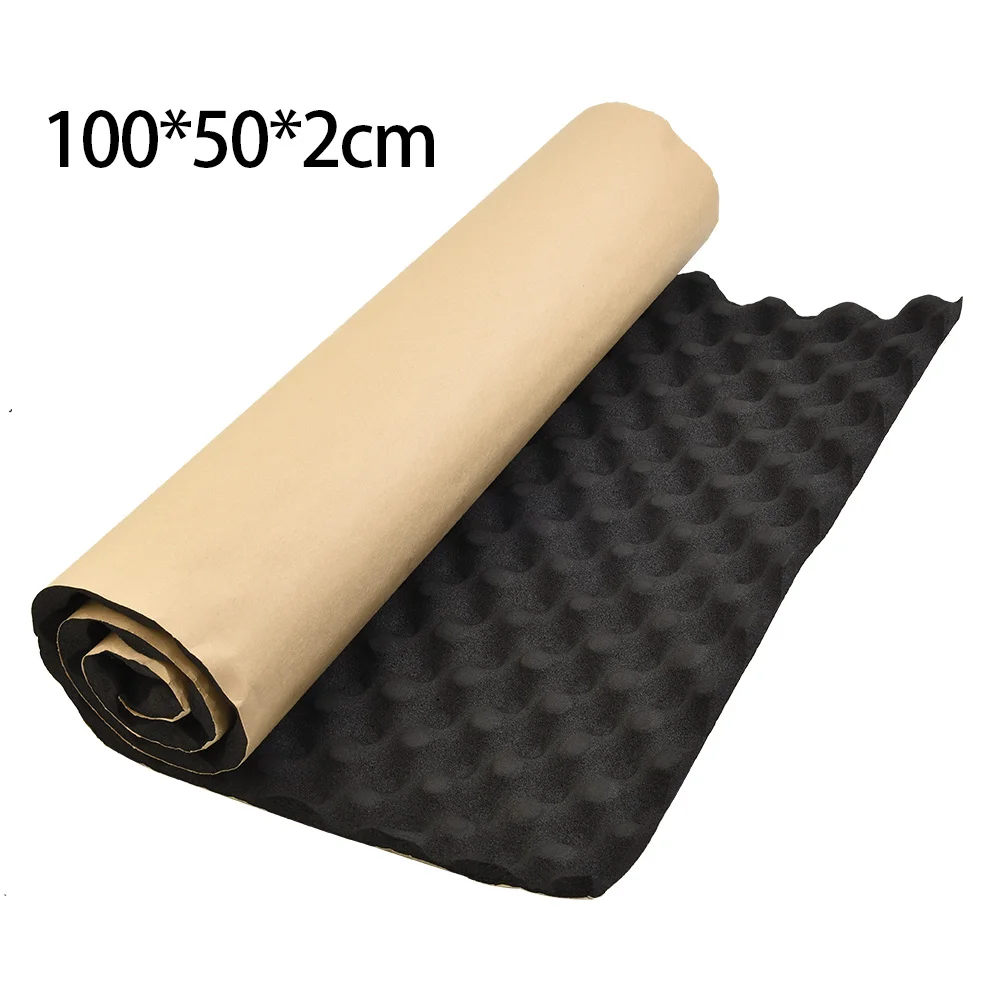 1pc100x50cmAutoStudioSoundAcousticAbsorptionCarHeatproofWave