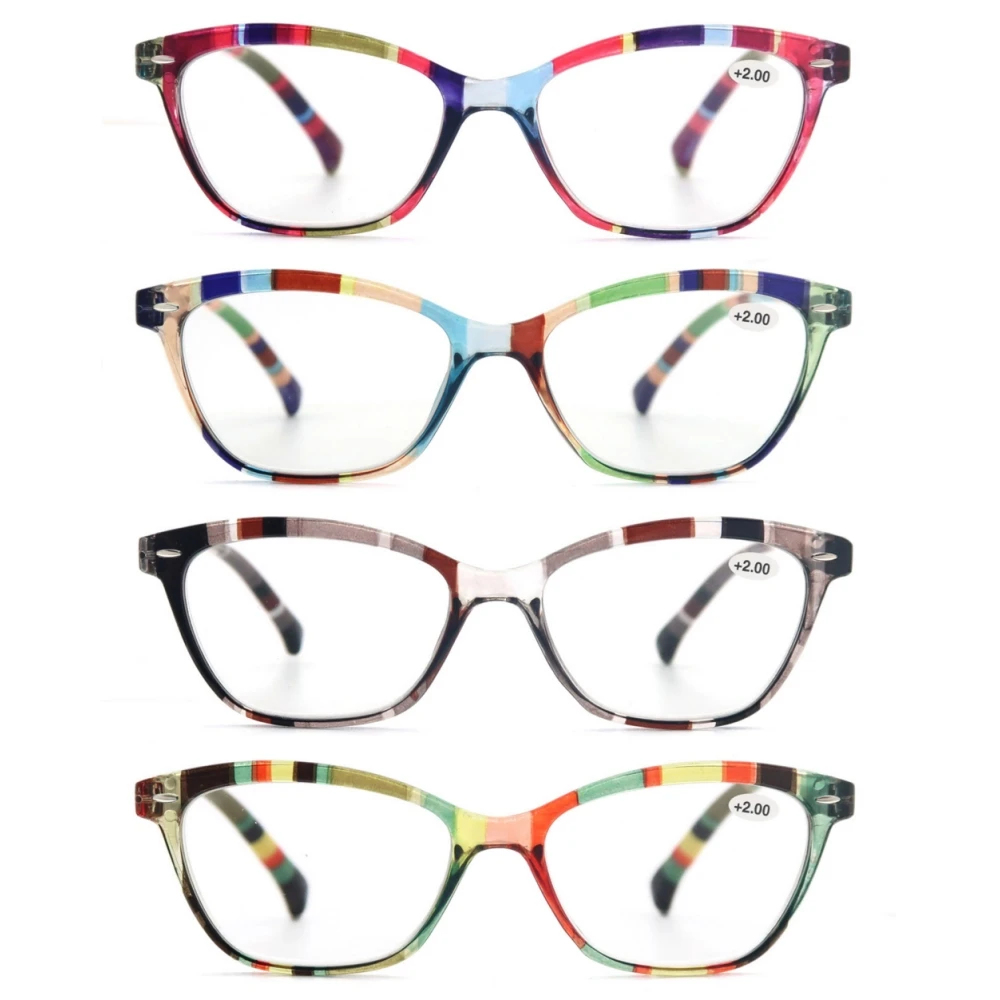 Chic Cat Eye Rivet Reading Glasses