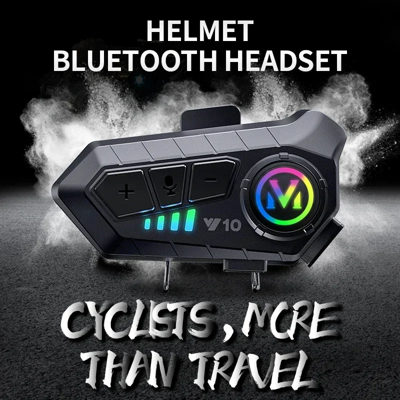 Motorcycle Helmet Headset IPX6 Waterproof Noice Reduction Earphone Super Long Standby Wireless Hands Free Headphone - 5