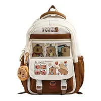 Capibara Backpack 2025 New Model Cute School Bag Fashion Cartoon Print Campus Backpack Teenager's Back to School Backpack 1