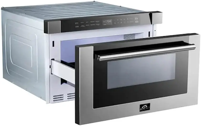 24" Inch. Microwave Drawer Oven with Touch Open Door - 1.2 Cubic Feet Electric Oven Capacity - Stainless Steel Child Safety Lock 5
