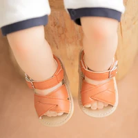 Infant Baby Shoes Boy Gir Baby Shoes Summer Flats Toddler Sandal Leather Rubber Sole Anti-Slip Newborn First Walker Crib Shoes 6