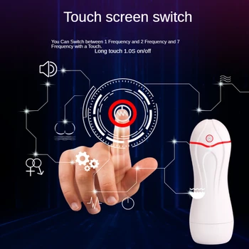 19cm Male Masturbator Vibrators Real Pussy Vaginal For Men Glans Sucking Penis Pump Cock Exerciser Sex Toy Adult Erotic Products 6