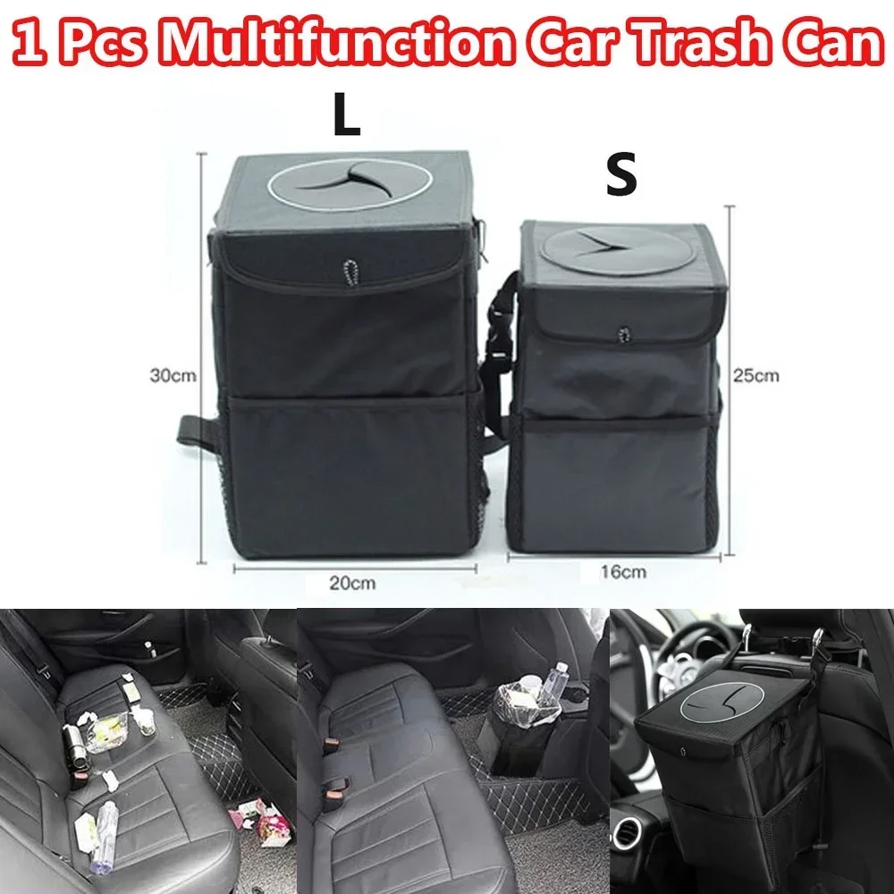 Portable Waterproof Car Trash Can Auto Organizer Garbage Can Car Accessories 1 Pc car trash can