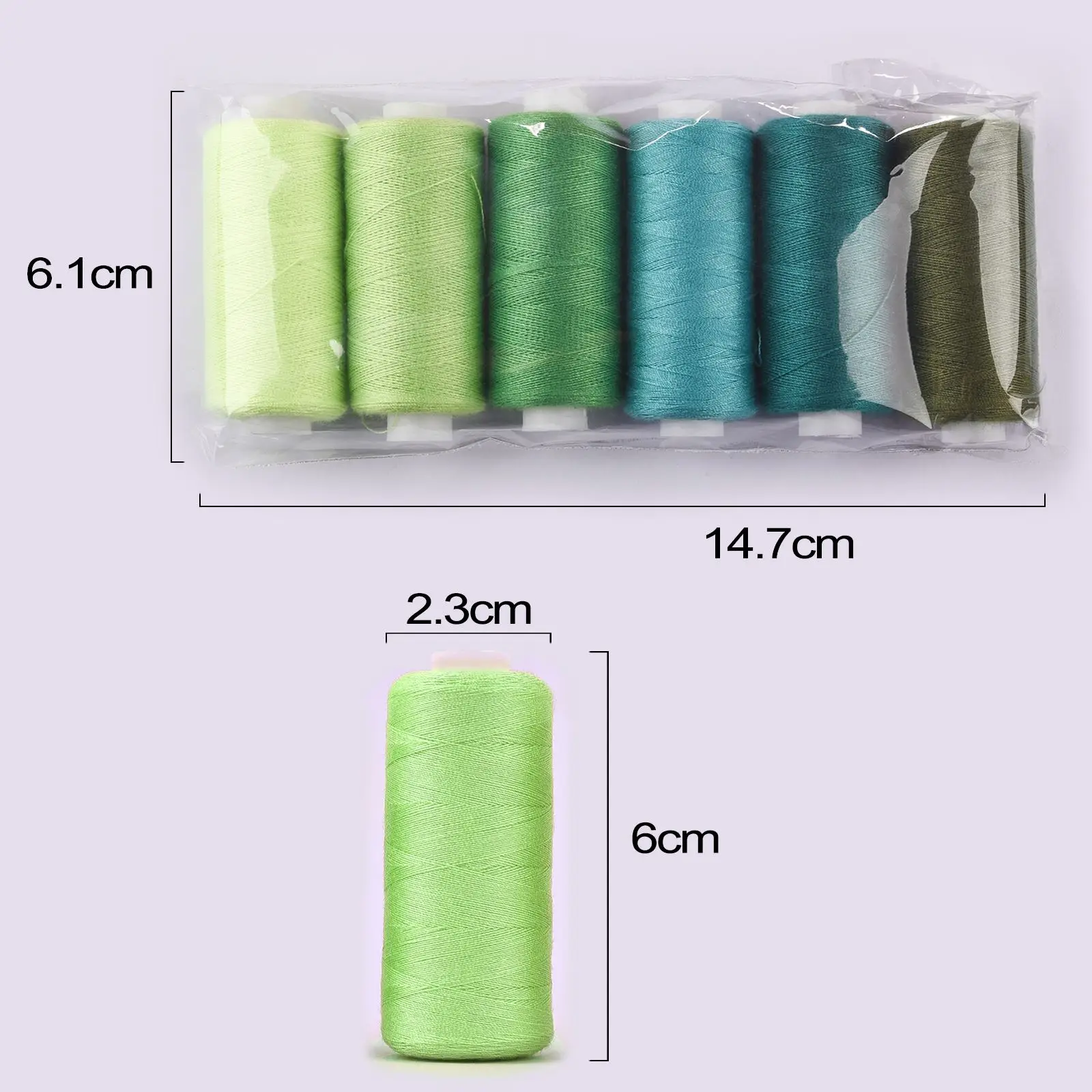 Kit de fils à coudre, 36 couleurs en polyester, 400 m par bobine, pour la  couture à la main, la broderie, les voyages et le bricolage