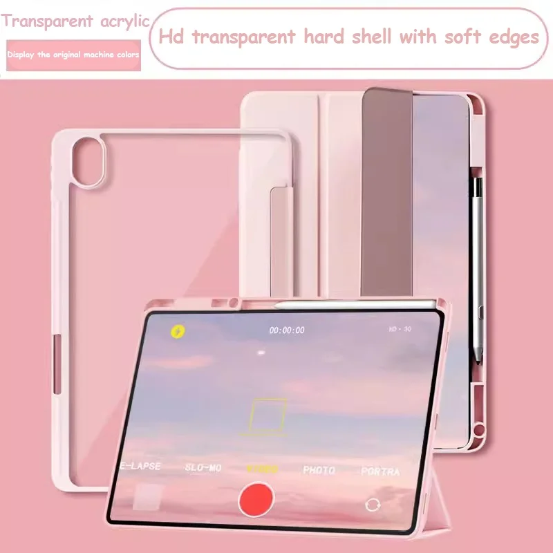 

For Huawei MatePad 11.5 2023 T10s T10 Air 11.5 11 10.4 SE 10.1 10.4 Pro 11 Pro 10.8 Acrylic Shell Protective with Pen Holder