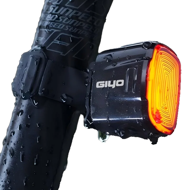 GIYO Bicycle Tail Light with Brake Sensing and USB Rechargeable