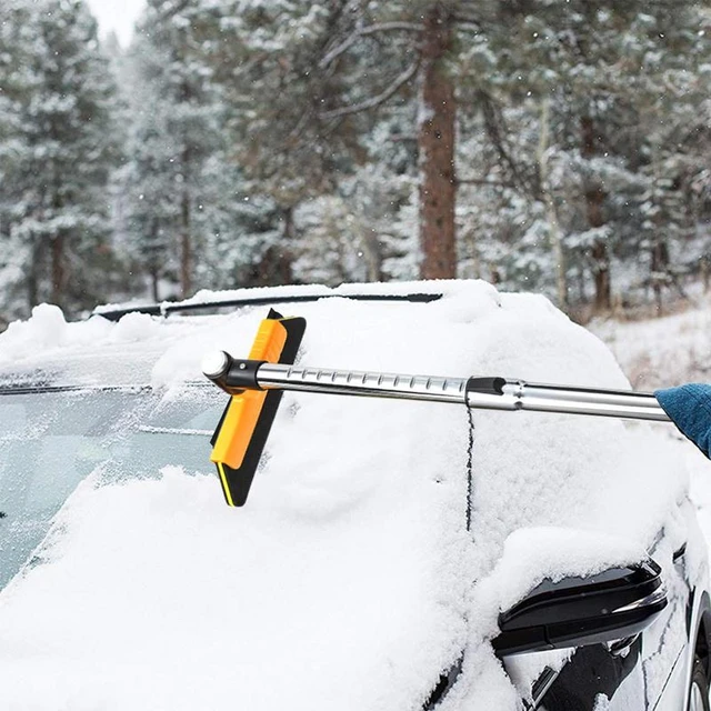 Pelle de balayage de neige amovible pour voiture avec poignée en OligFoam,  brosse pour livres automobiles
