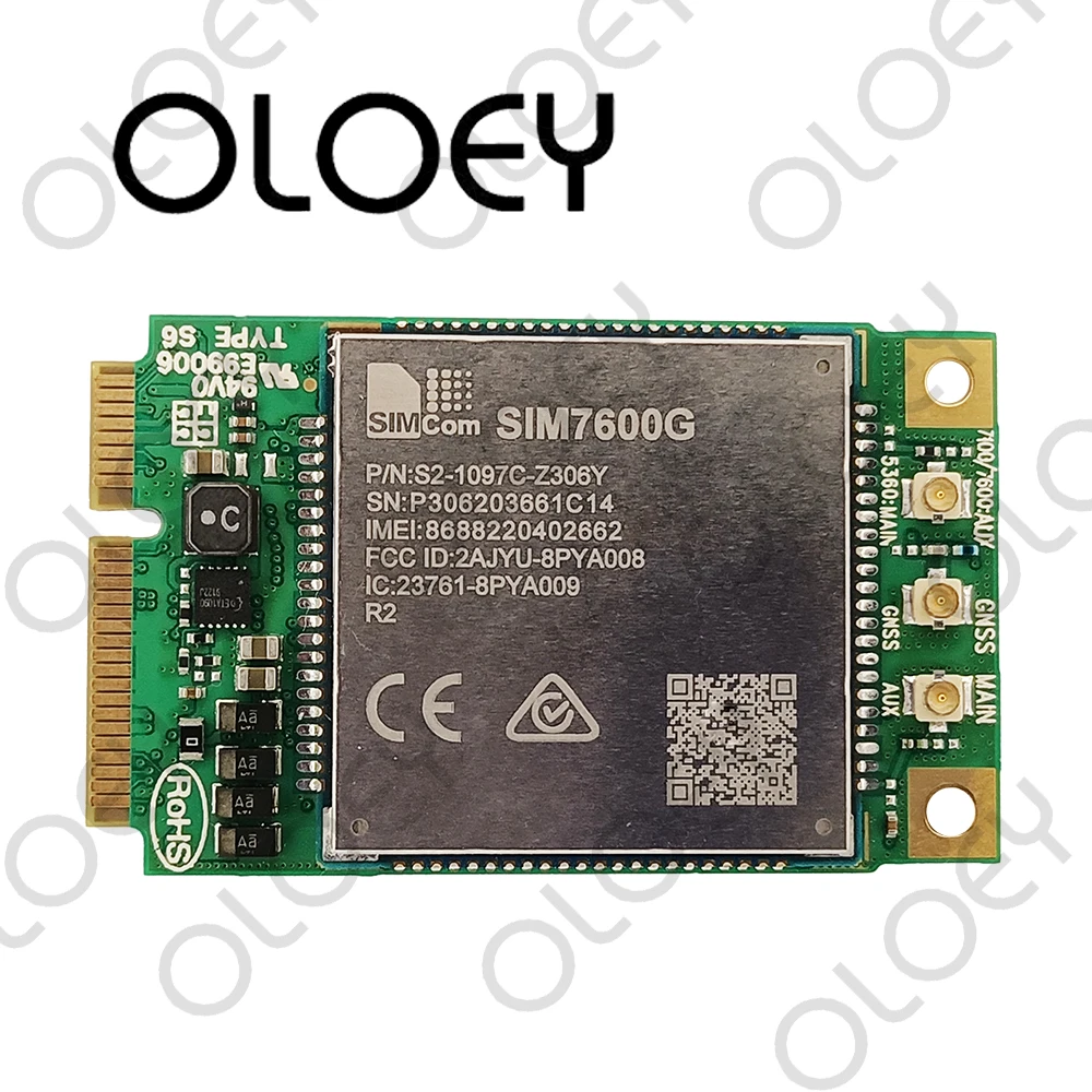 

SIMCOM SIM7600CE CNSE MiniPcie 4G LTE GSM GPRS EDGE HSPA+ UMTS CAT4 Module Module SIM7600CE Development Board