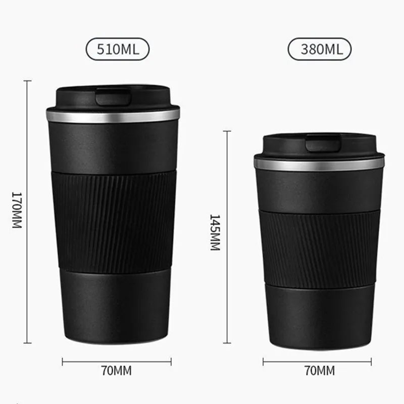 HATTA Double-Layer High-Grade Glass Thermos Cup, Men's Portable Business  Cup Vacuum Flask, Suitable for Office/Outdoor Etc. (300, 380ML) (Color 