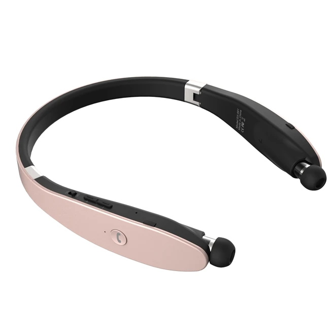 New Sweatproof Wireless Earphone Stereo NeckBand Foldable Headphones Bluetooth Retractable Earbuds For LG PK HBS900 HBS730