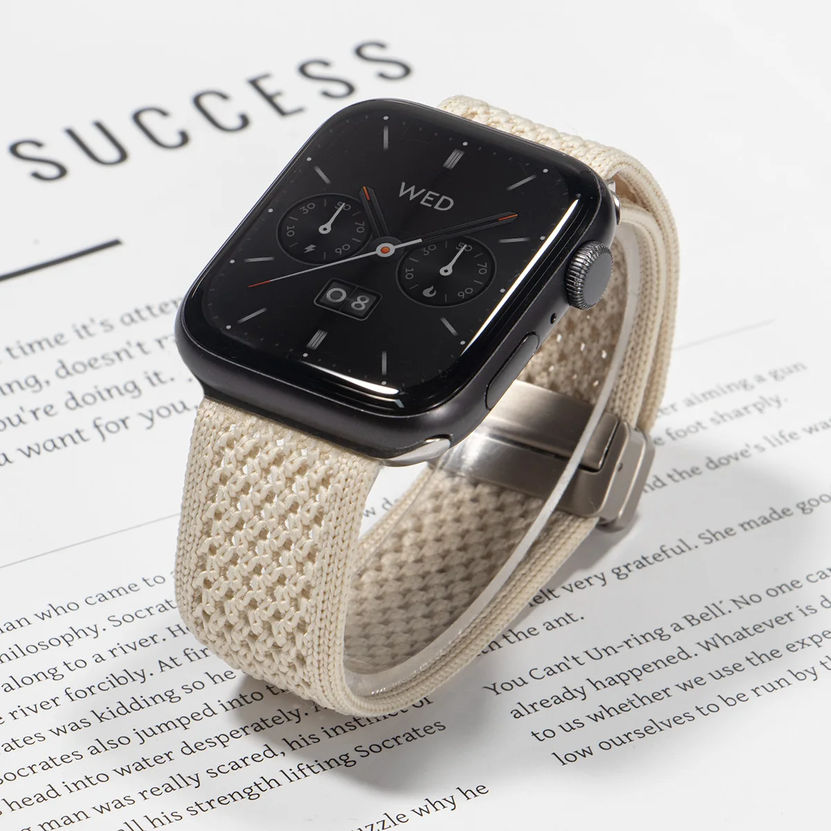 Breathable Braided Nylon Magnetic Watch Strap