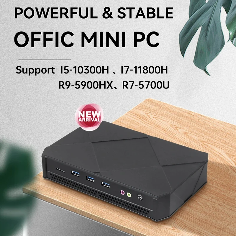Helor Cloud Gaming Mini PC with i5-10300HX i7-11800H 16G Dual DDR4 512G SSD Support Win10/11 LINUX WiFi Pfsense  Office Computer hystou hot top sell i5 8250u gaming home office industrial computer 16g 512g ssd desktop computador ordinateur mini pc