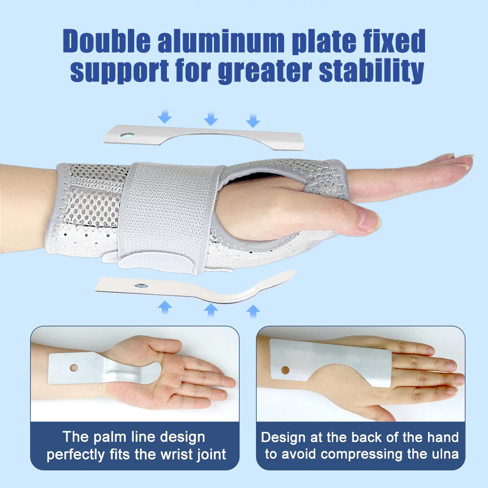 Wrist brace carpal tunnel right left hand night sleep supports splints arm stabilizer compression sleeve adjustable straps