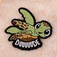 Cute Sea Turtle Cartoon Animal Embroidered Patch – DIY Iron-On Applique for Clothes, Jackets, Bags & Accessories - Image 6