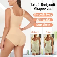 Bodysuit Women Shapewear Tummy Control Butt Lifter Body Shaper Smooth Invisible Under Dress Slimming Underwear Low Neck Jumpsuit - Image 3