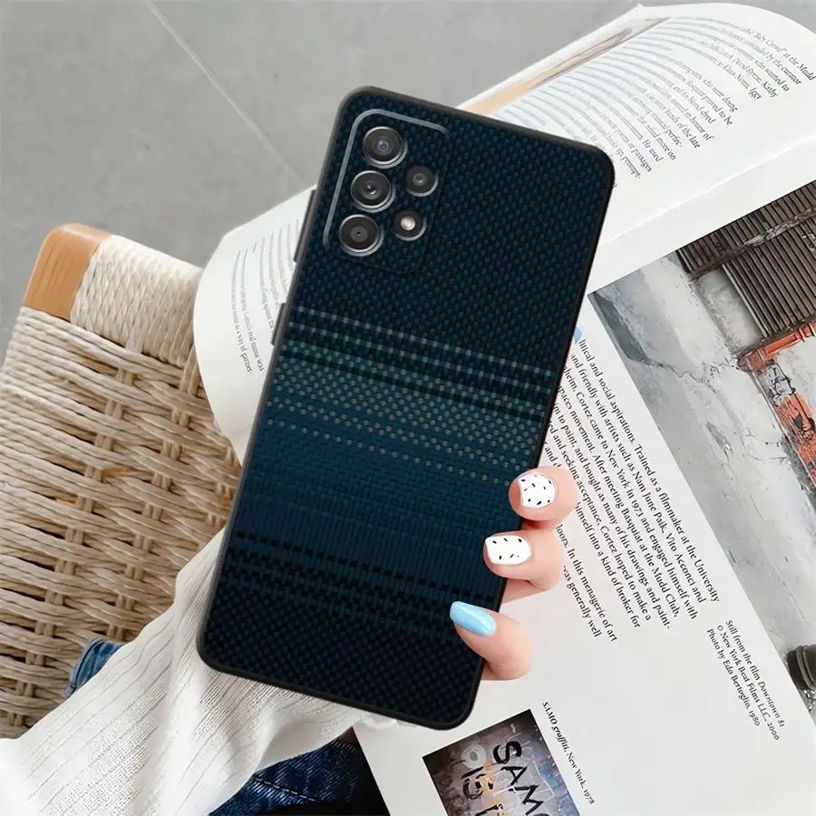Sleek Carbon Fiber Pattern Protective Phone Case