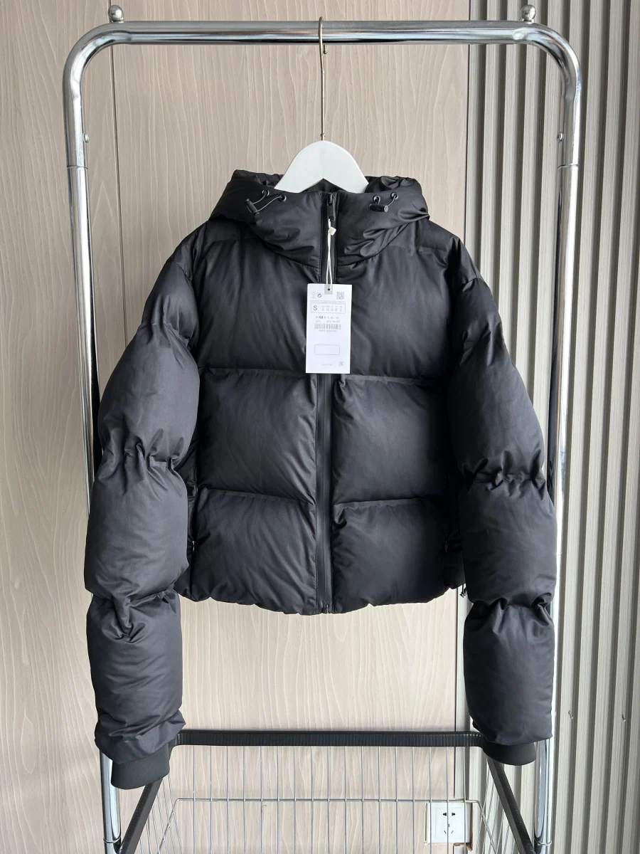ETJ Fall/Winter 2025 New Women's Short hooded thick cotton