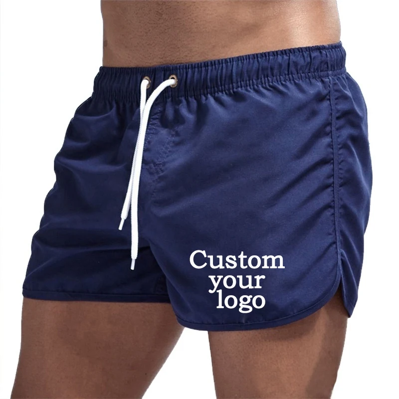 Summer Quick-Dry Shorts Men Swimwear Beach Shorts Pocket   Beach Shorts Customize your logo 2