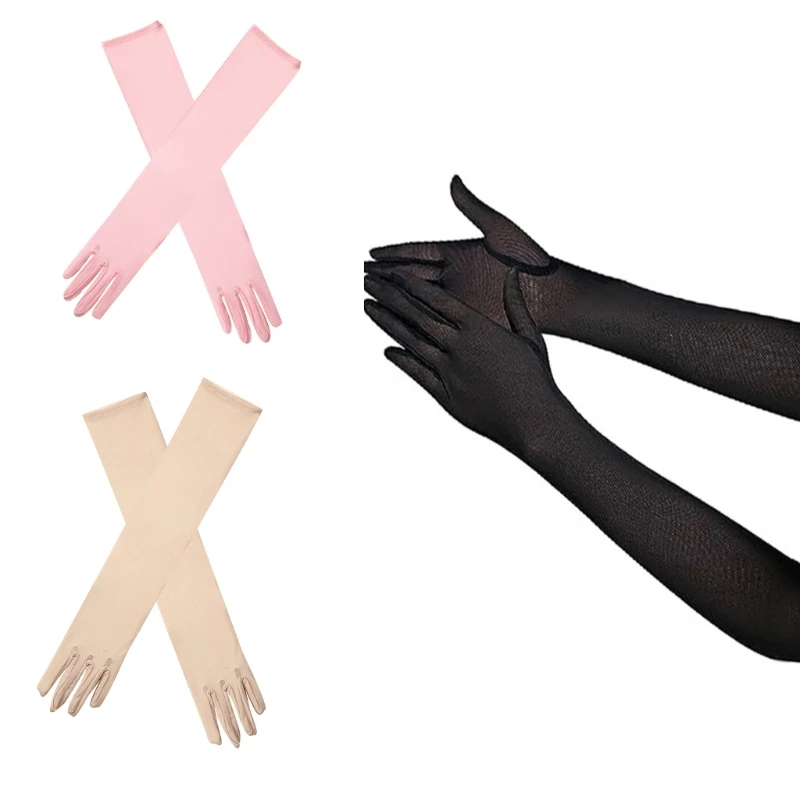

Elbow Gloves Fashion Gloves Stage Performances Gloves Party Costume Gloves Women Formal Event Ceremonial Gloves