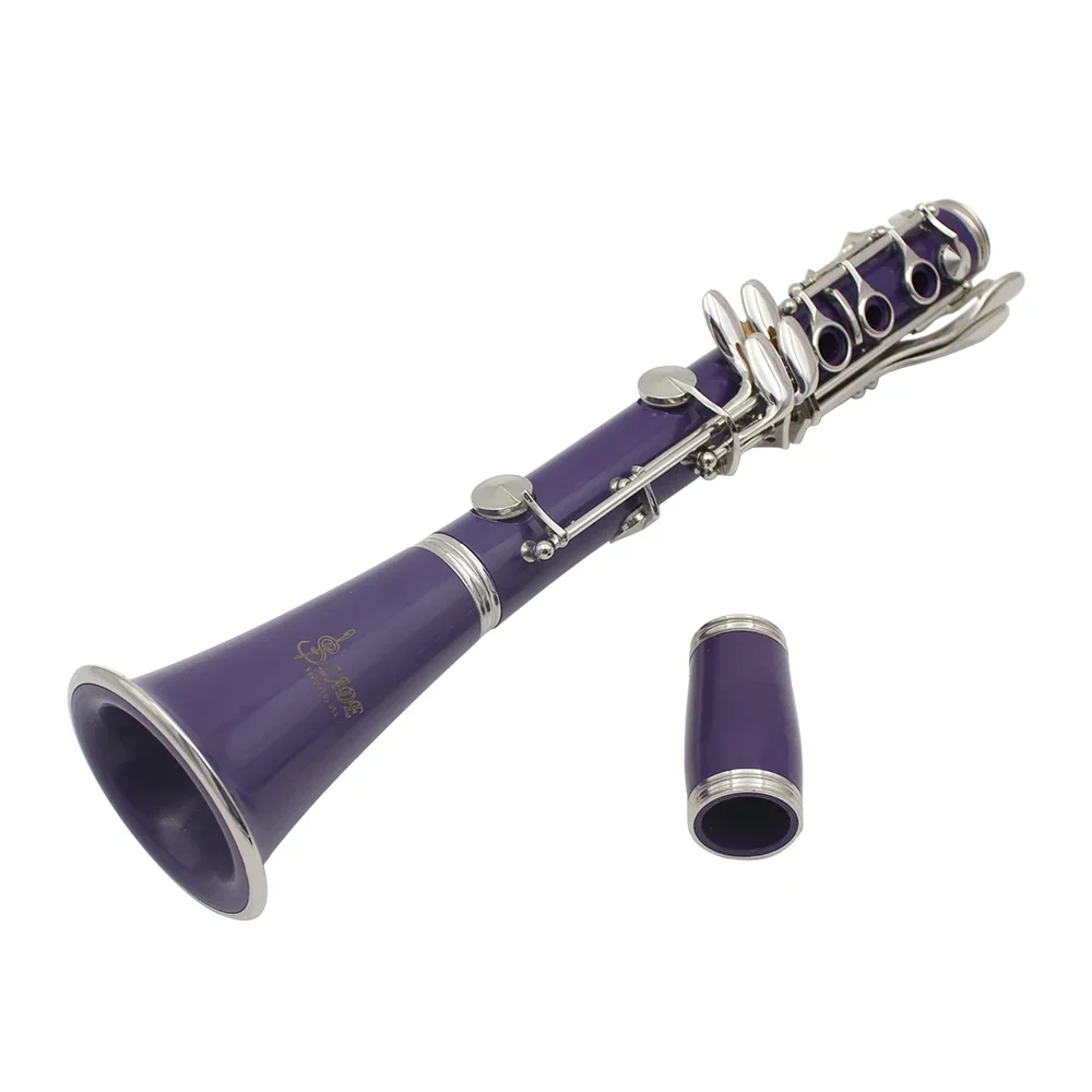 SLADE 17 Keys Clarinet Bb Clarinet 6 Rings Blackwinds Clarinetto Portable Bakelite With Parts Woodwind Instruments