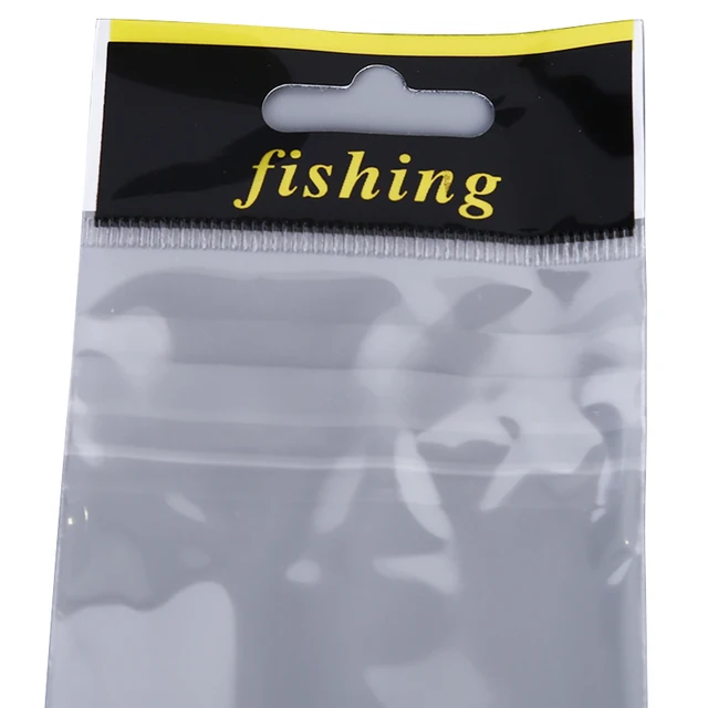 100pcs Fishing Lures Bag Ziplock Self Seal Zipper Plastic Retail