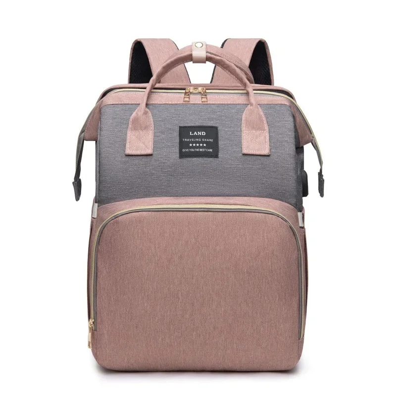 Foldable Baby Bed Diaper Bag Multi-function Mummy Large Capacity Bag Waterproof Outdoor Bag Newborn Baby Stroller Crib Mummy Bag