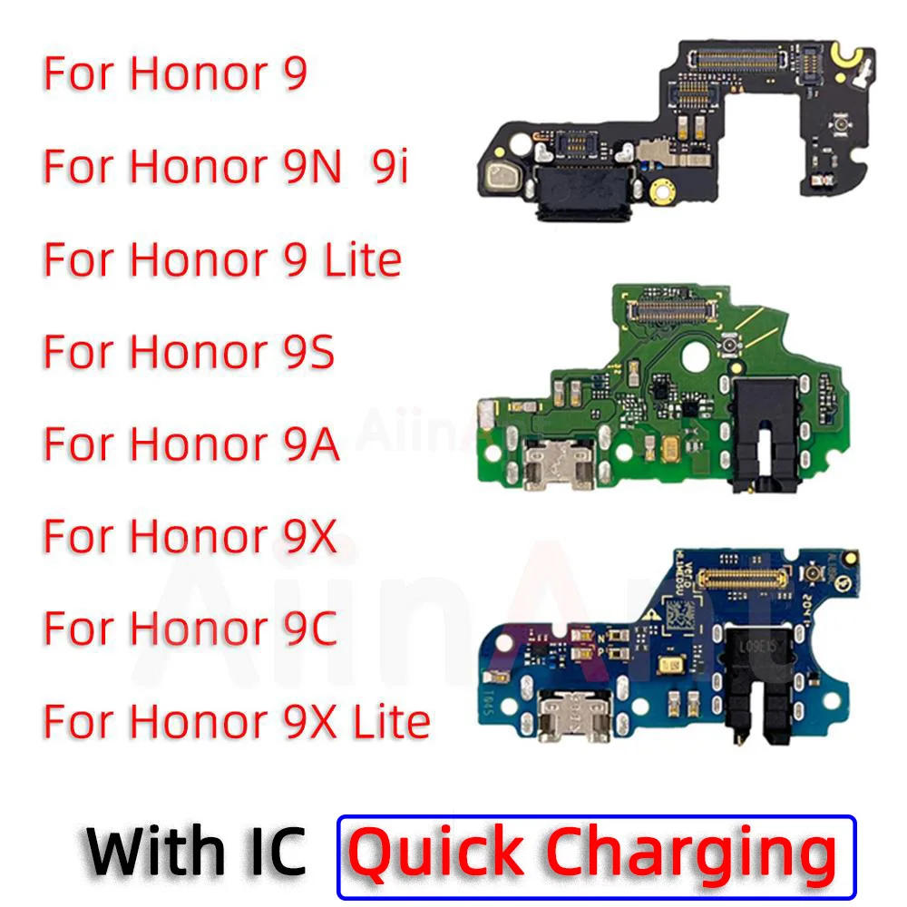 

Aiinant USB Charger Dock Connector Port Charging Board Flex Cable For Huawei Honor 9 9A 9C 9N 9i 9s 9X Lite Pro Phone Parts