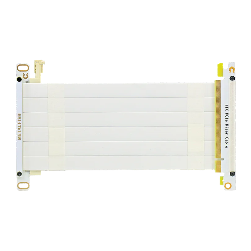 Fio Branco da Extensão do Cabo do Riser de Pcie3.0 X16 dos Peixes Metálicos para o Chassi da Estrutura de Itx a4 Mini Estojo Compacto - Imagem 6