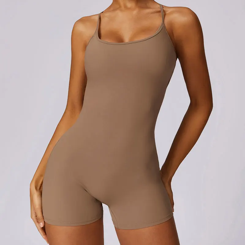 Yoga Seamless Jumpsuit Fitness Activewear Push-up Gym Sports Overalls Set Pilates Workout Clothes For Push-up Activewear