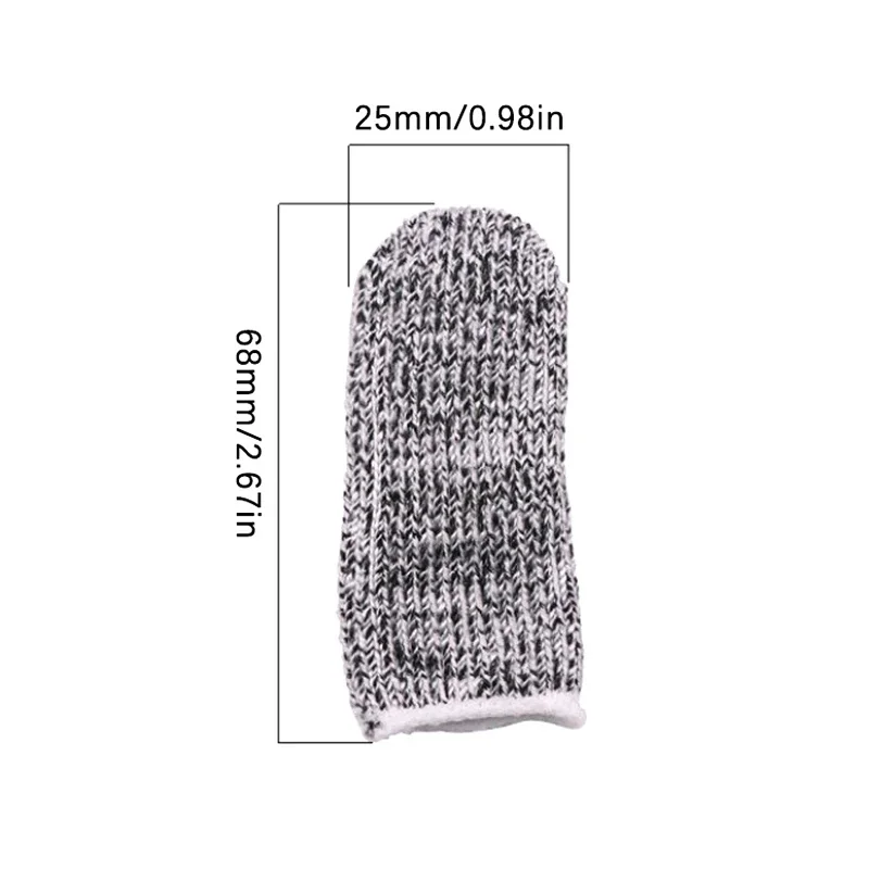 Anti-Cut Finger Cots Thumb Protector Sleeve Cover Finger Peel Fingertip Gloves Picking Cover Kitchen Tools Gngeuard 10Pcs