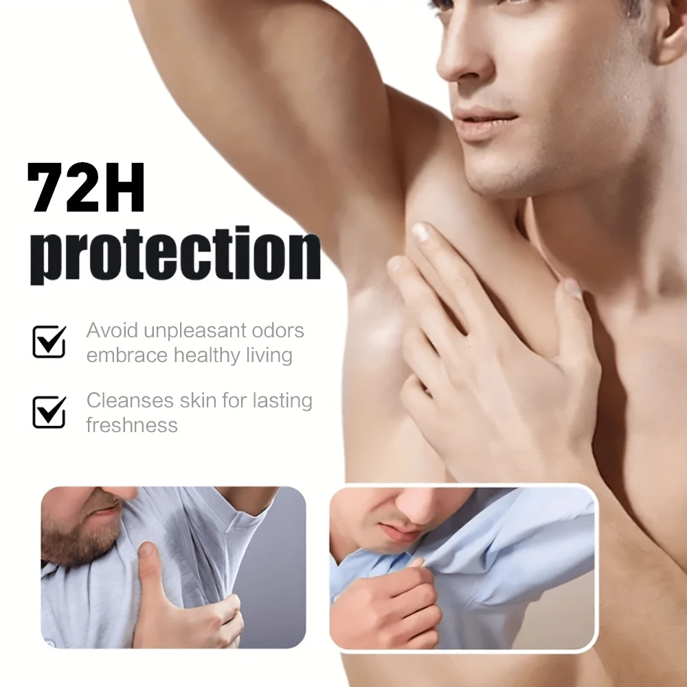 Men's Deodorizer Stick with 72 Hour Odor Control Removing Odor Increasing Favorability Refreshing Aroma Skincare Products deodorizing stick deodorant stick