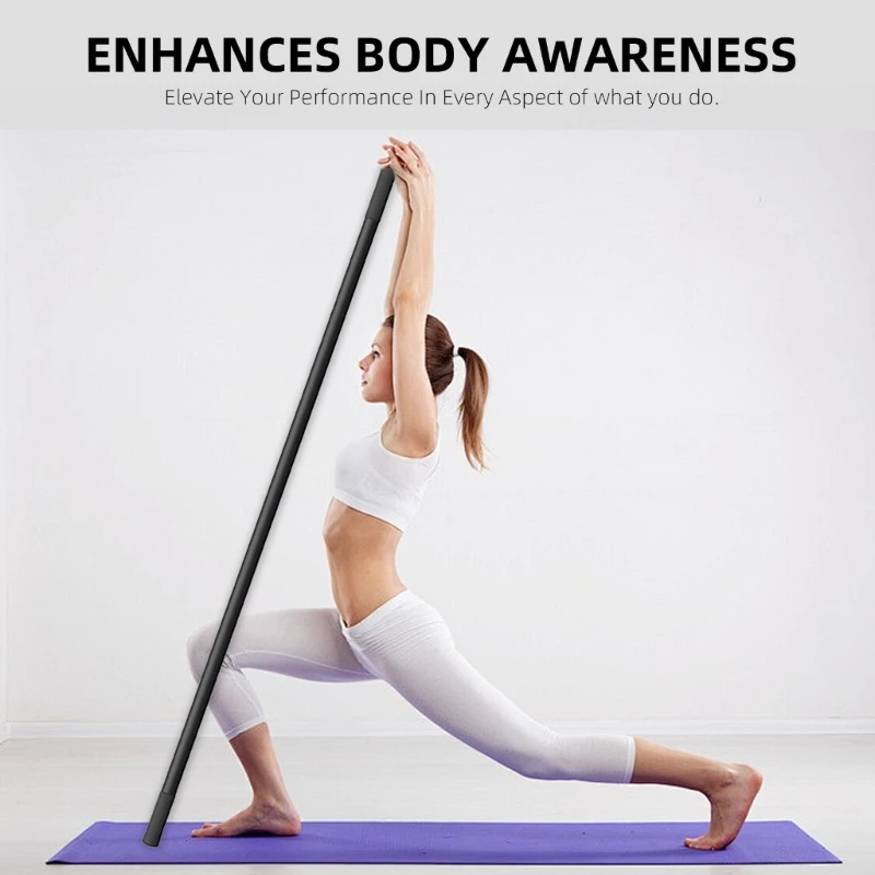 Detachable Stretching Stick Postures Corrector Flexibility Exercise Rod for Flexibility, Balance, and Strength Enduring