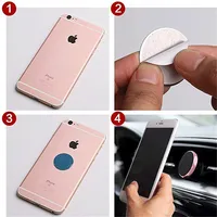 1/3/5PCS Metal Plate for Magnetic Car Phone Holder Self-adhesive Iron Sheet Sticker Magnet Mobile Phone Stand Mount For iPhone 6