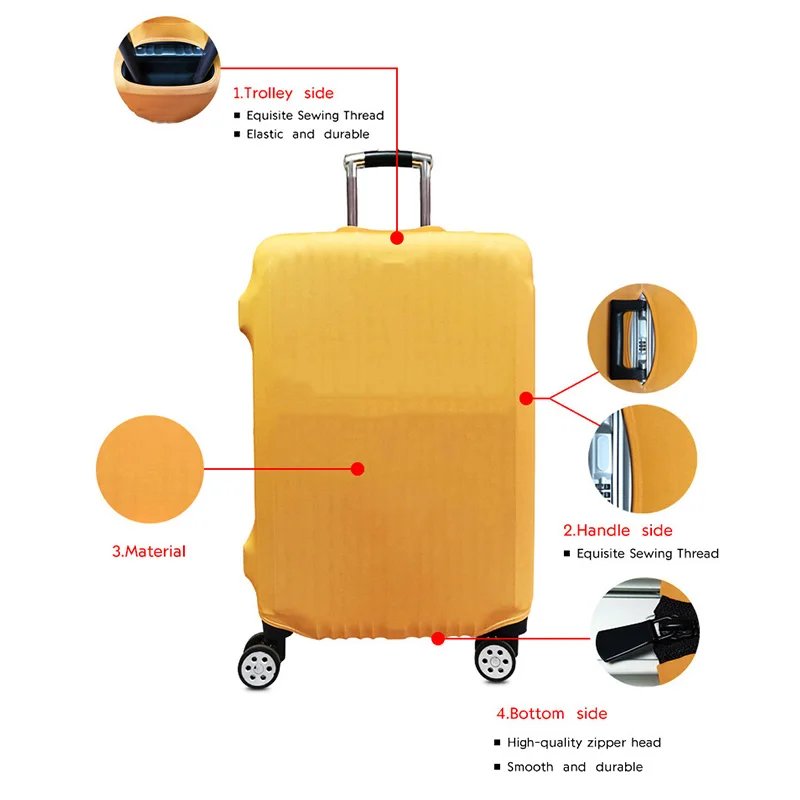 Travel Luggage Protective Cover for 18-32 inch Suitcase