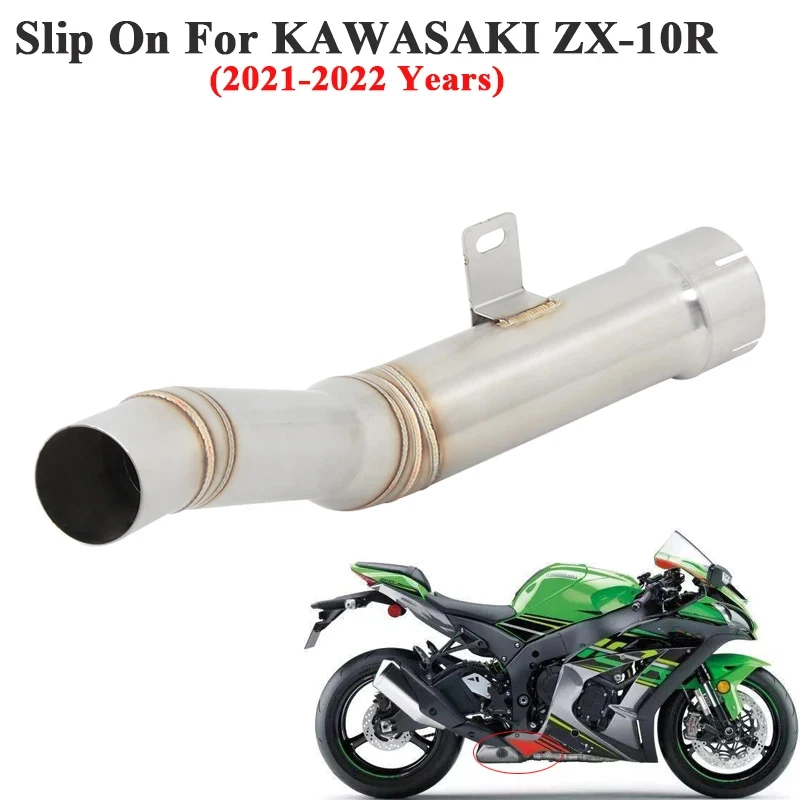 

Slip On For KAWASAKI ZX-10R ZX-10RR ZX10R 2021 2022 Motorcycle Exhaust Escape System Mid Link Pipe Connection Original Muffler
