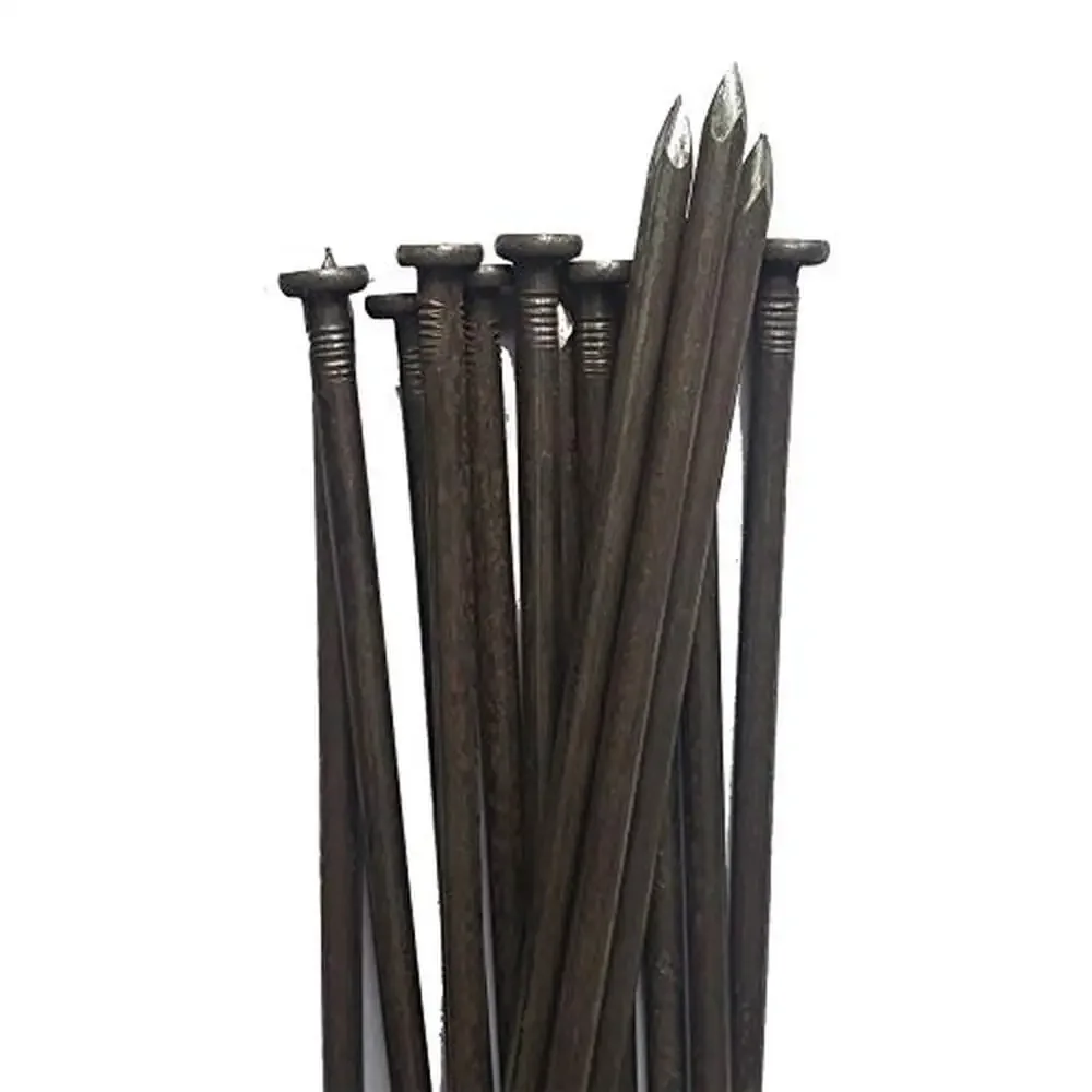 Metal Landscape Edging Stakes 10-Inch Anchoring Spikes 100 Count Yard Ornament & Paver Restraints Solution