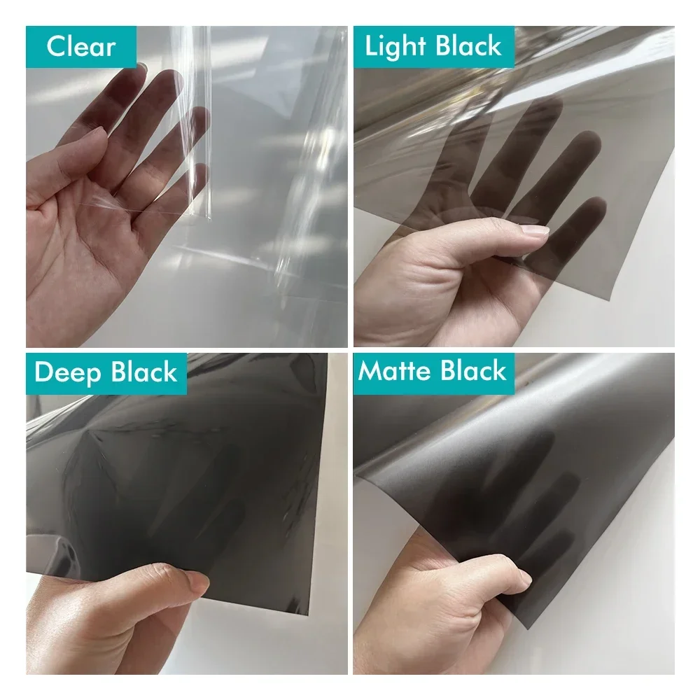 30X100cm Car Light Film Headlight Fog Light Taillight Smoke Black Tint Vinyl Film Self-Adhesive Motorcycle Wrap Car Decoration car wrap film