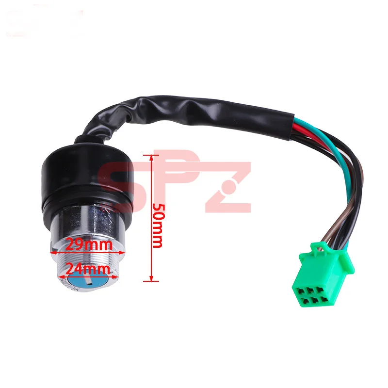 Motorcycle Keys Motorcycle Ignition Switch 3 Position 6 Wire With 2 Keys for Harley Bobber Scooter Chopper Kawasaki ATV Go Kart Motorcross Parts