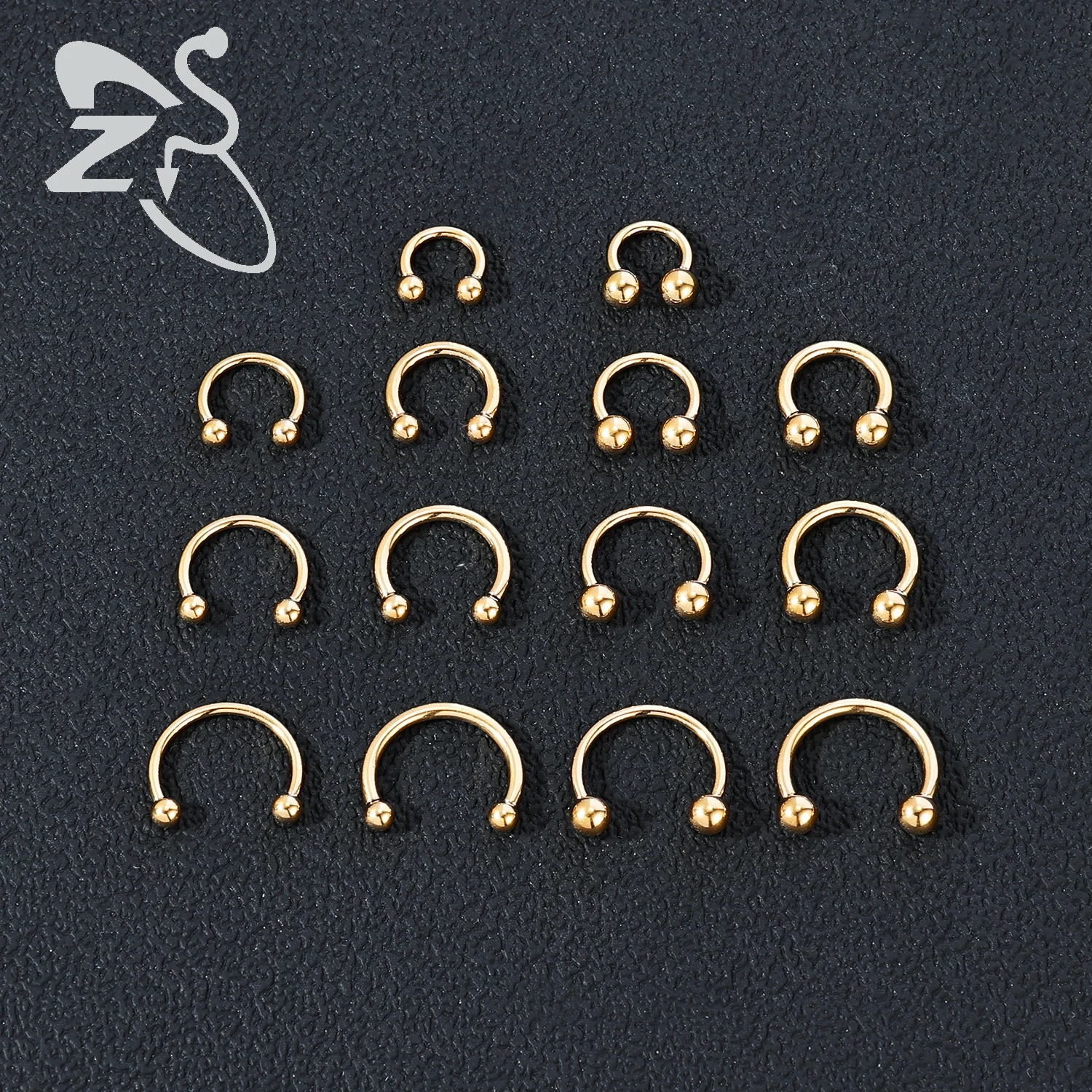 1PC 14G/16G G23 Titanium Septum Clicker Spike Septum Ring Hoop Horseshoe Nose Piercing Gold Color Helix Cartilage Piercings hoop earrings piercing jewelry nose rings body piercing jewelry body jewelry ear piercing jewelry body piercing earrings metal jewelry ear studs nose studs